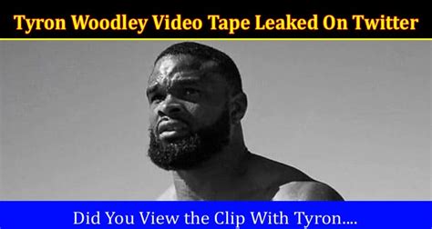 tyron woodley sex tape|Latest posts and media in Tyron Woodley